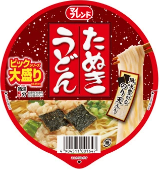 Рамен Тануки Удон с тунцом, скумбрией и водорослями нори на рыбном бульоне Даси Daikoku Foods, 100 г, Япония