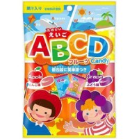 Фруктовые леденцы "Алфавит" со вкусом винограда и яблока с витаминами Senjakuame ABCD, 66 г, Япония