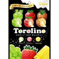 Леденцы фруктовые Torolino с жидкой молочной начинкой Lion, 72г Япония