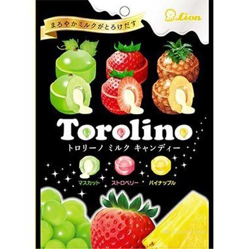 Леденцы фруктовые Torolino с жидкой молочной начинкой Lion, 72г Япония