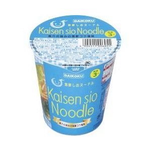 Лапша быстрого приготовления с солеными морепродуктами и овощами "ДАЙКОКУ" Kaisenshio Noodle, Япония, 66 г