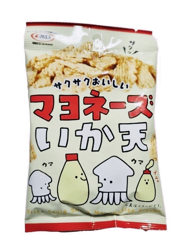 Сушеные кальмары в кляре Маруесу с нежным японским майонезом Maruesu, 22 г, Япония