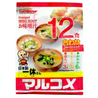 Мисо-суп Органик MARUKOME (тофу, вакаме, зеленый лук, тофу и жареный тофу), 12 порций, 201г