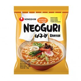 Лапша быстрого приготовления Нонгшим Неогури со вкусом морепродуктов (MILD) (сушеная), 120г Nongshim, Корея