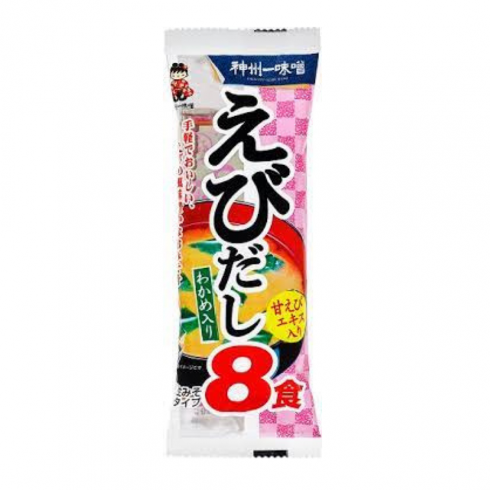 Мисо-суп на креветочном бульоне с водорослями Вакаме Shinsyu-Ichi Miso, 128г 8 порций Япония