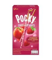 Палочки Поки в йогуртовой глазури со вкусом персика и клубники Pocky, 38 г