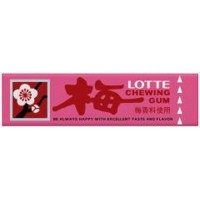 Жевательная резинка Умэ Lotte, со вкусом японской сливы, 9 пластиков