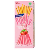 Палочки Поки-мини Земляника и Клубника Pocky, 21 г, Таиланд