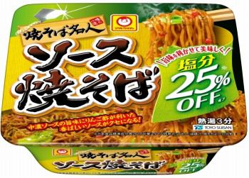 Лапша Якисоба TOYO SUISAN с пониженным содержанием соли, 115г, Япония