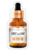 Маска для лица тканевая 2в1 с экстрактом Центеллы Азиатской и Календулой, YURICOS Корея