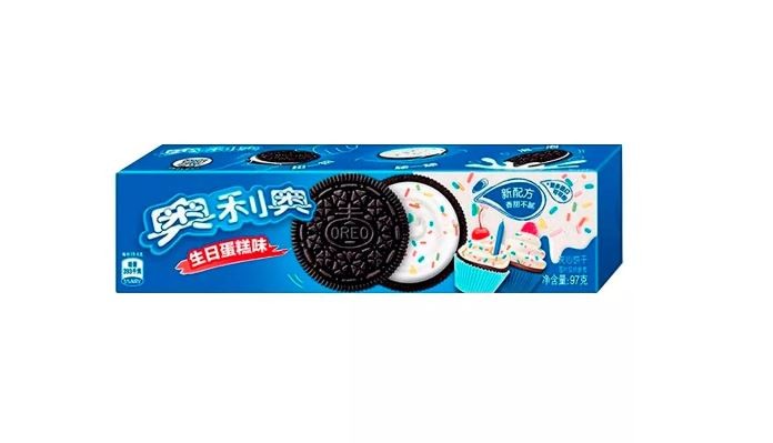 Печенье Oreo Праздничный маффин с разноцветной крошкой Birthday Cake Орео, 97 г, Китай