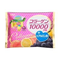 Мармелад с коллагеном от Kabaya, вкус лимона, персика, винограда, 170г, Япония