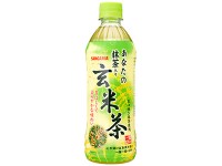 Холодный зеленый чай Генмайча с жареным рисом Sangaria без сахара (крепкий), 0,5 л Япония