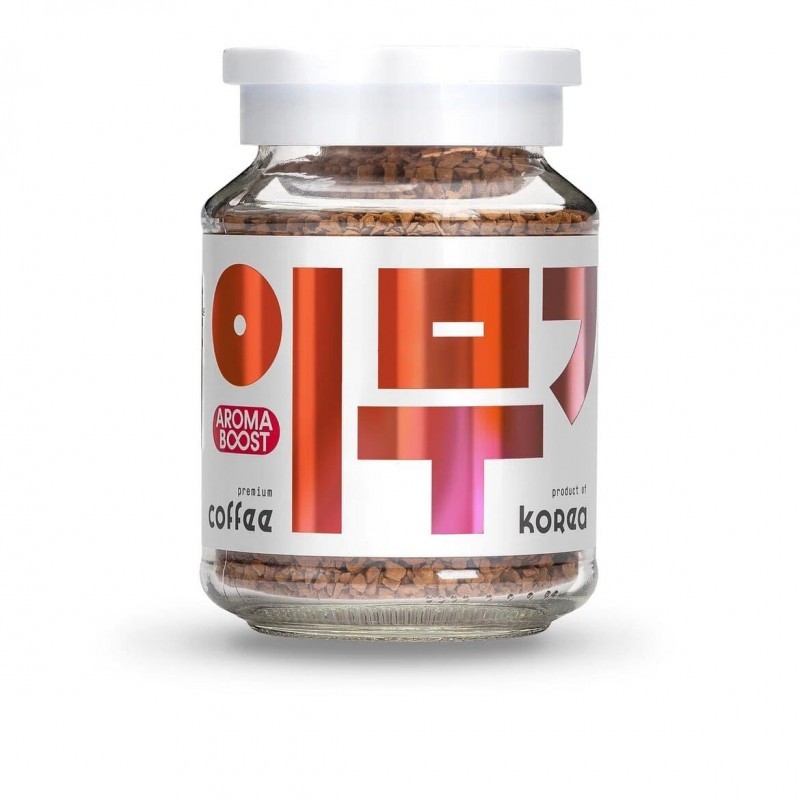 Корейский крепкий растворимый кофе IMUDJI Red Energy Огненная энергия, 90 г, Корея