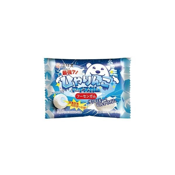 Суперохлаждающая жевательная резинка "Полярный медведь" - йогурт и газировка Корис Coris (с сыпучей текстурой), 3 шт, 18 г, Япония