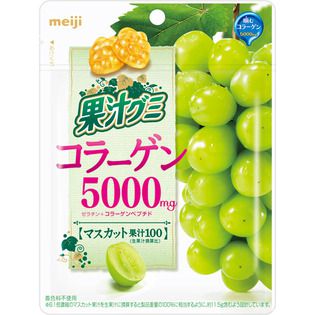 Коллаген Meiji в виде мармелада со вкусом Зеленого винограда, Япония, 68г