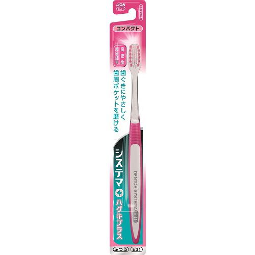 Зубная щетка Lion "Dentor Systema" с компактной головкой, Япония