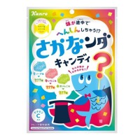 Леденцы Kanro в форме рыбок «Тайяки» со вкусом сидра, клубники и яблока, 70г Япония