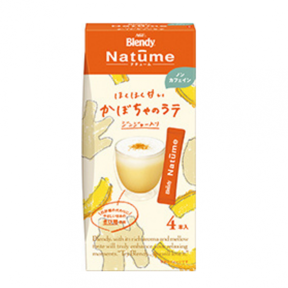 Тыквенный латте с имбирем без кофе Organic Blendy AGF 52г, Япония