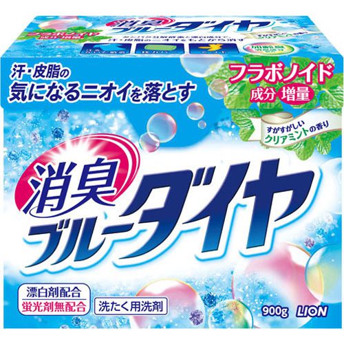 Японский стиральный порошок Lion Голубой бриллиант, 900г