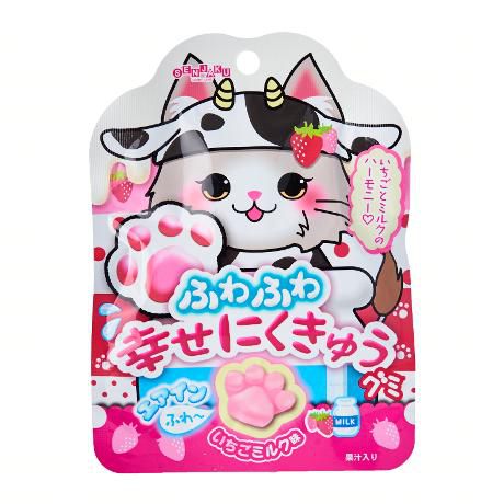 Мармелад Senjaku Лапки с клубникой и молоком, 30г, Япония