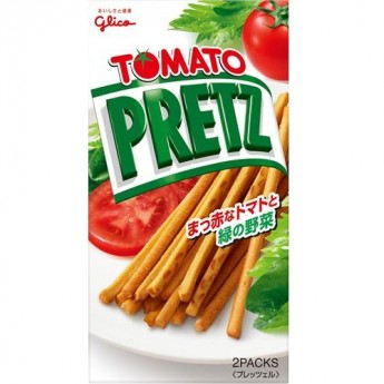 Палочки-печенье PRETZ соленые со вкусом томата, Япония, 75г