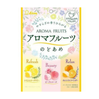 Японские леденцы: лимон-розмарин, персик-роза, апельсин-лаванда AROMA FRUITS LION, 71г Япония