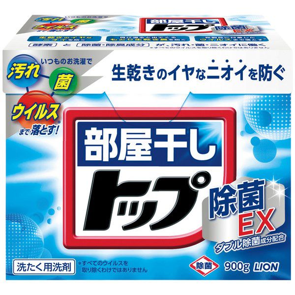 Стиральный порошок Lion "Top-сухое белье" антибактериальный для сушки белья дома, 900 г Япония