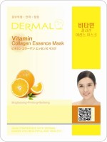 Маска для лица с коллагеном и витамином C Dermal Vitamin Collagen Essence Mask, Корея, 23г
