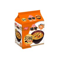 Лапша быстрого приготовления Nissin с бульоном мисо и свининой 34г х 3шт Япония