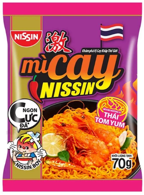 Лапша Ниссин Том Ям Nissin, 70г, Вьетнам