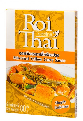 Паста Карри Roi Thai, желтая, для морепродуктов и овощей, 80г