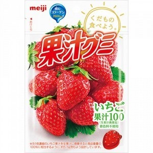 Японский мармелад Meiji, клубника, 51г