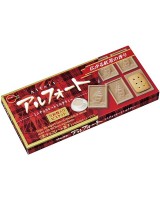 Шоколад со вкусом чая с молоком New Alfort и печеньем внутри, 55г, Япония