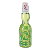 Лимонад Рамунэ дынный вкус Ramune Hata Kousen, 200мл, Япония