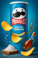 Чипсы Принглс Pringles Соль и Уксус, Salt & Vinegar 165г