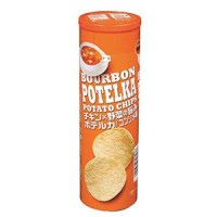 Картофельные чипсы с консоме Bourbon, 63г, Япония