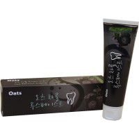 Зубная паста угольная отбеливающая Oats Charcoal, 120г, Корея