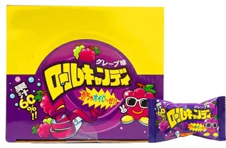 Мягкая карамель (лента) со вкусом винограда YAOKIN 20г Япония