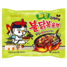 Лапша б/п рамен со вкусом острой курицы Бульдак в соусе чачжанмен Jjajang (Buldak Samyang), 140г Самянг, Корея