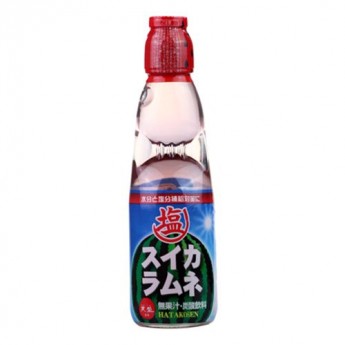 Лимонад Рамунэ с соленым арбузным вкусом Ramune Hata Kousen, 200мл, Япония
