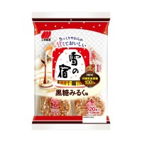 Японский рисовый снэк Сэмбэй какао с молоком, коричневым сахаром и грецким орехом SEIKA, 20шт, Япония