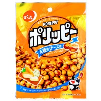 Арахис с четырьмя сырами: чеддер, камамбер, яма но, чечил Денроку Пориппи Denroku Porippy, 90 г, Япония