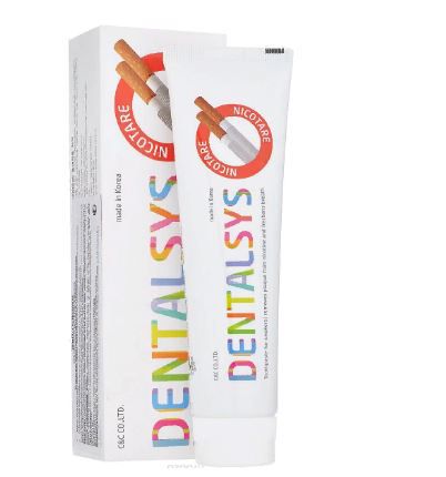 Зубная паста Dentalsys Nicotare для курильщиков, 130 г, Корея