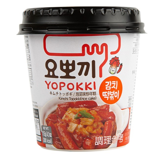 Рисовые Токпокки с кимчи соусом Young Poong Topokki, 120 г, Корея