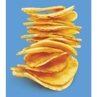 Японские картофельные чипсы "Свежий картофель" с морской солью из Охотского моря и каменной горной солью Коике-я, KOIKE-YA 55 г, без ГМО