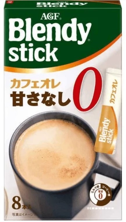 Кофе AGF Blendy, без сахара 2в1, 8шт, Япония