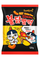 Чипсы Zzaldduk Samyang со вкусом мега острой курицы, 120г, Корея