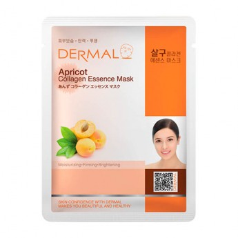 Коллагеновая маска для лица Dermal с экстрактом плодов абрикоса, 23г