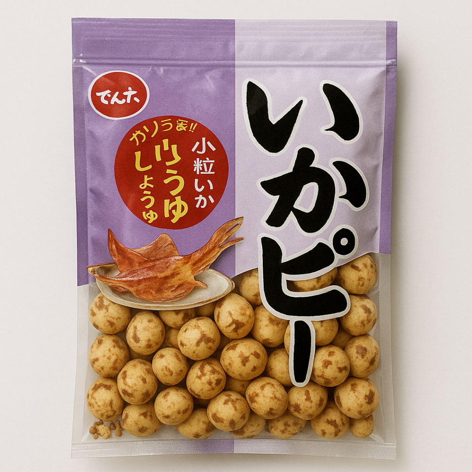 Арахис со стружкой кальмара Denroku, 82г Япония 